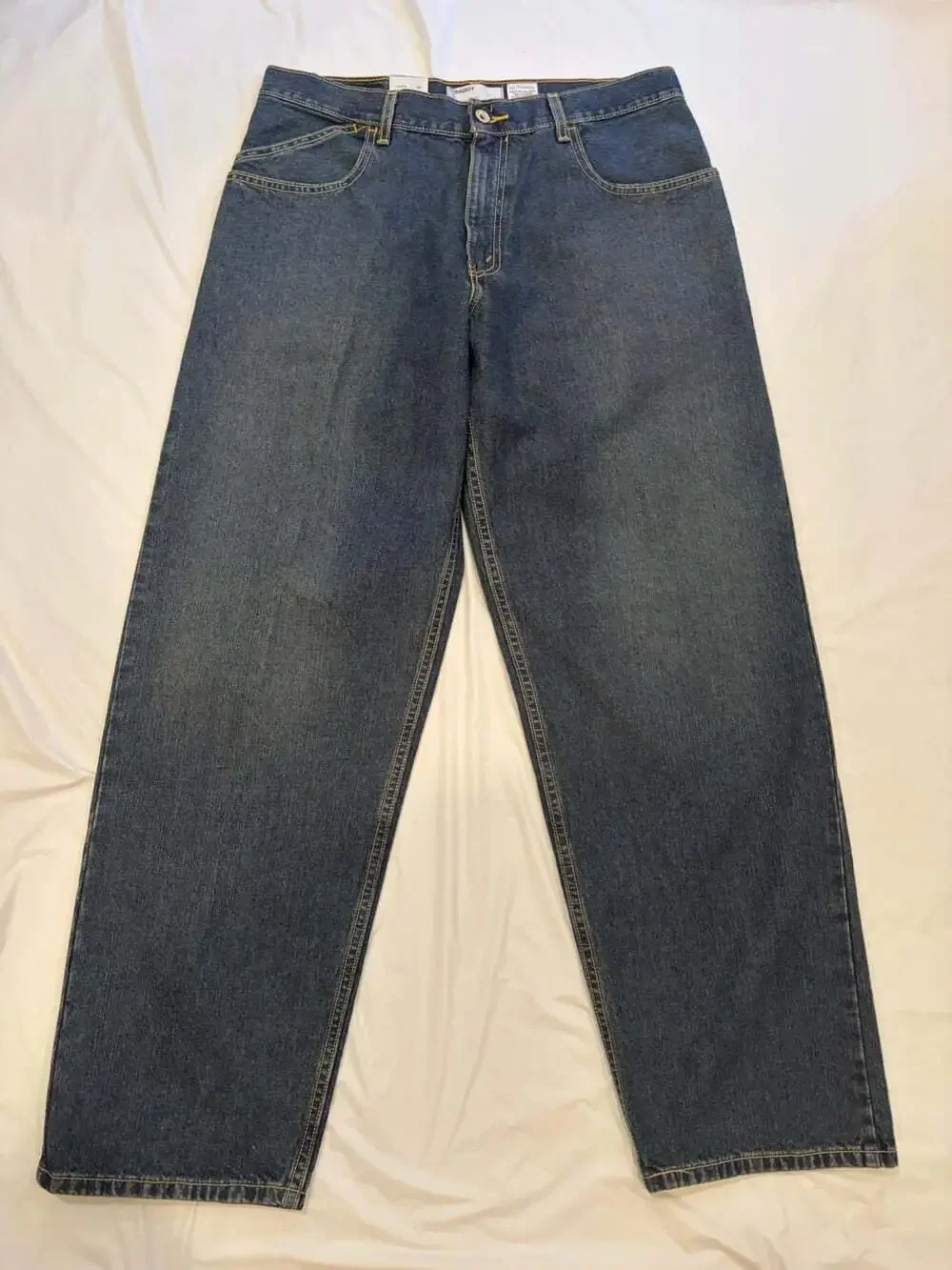 Levi's Silver Tab Jeans Men's 34x32 Blue Dark Wash Baggy Straight Leg NWTs